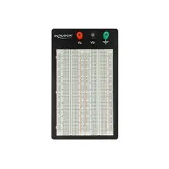 DeLOCK Experimentier-Steckbrett mit Bodenplatte 1260/400 Kontakte