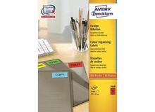 Avery Farbige Etiketten, rot, 105 x 148 mm, permanent, 2 image
