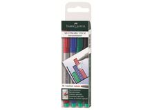 Faber-Castell MULTIMARK Permanent-Marker Schwarz, Blau, Grün, Rot 4 Stück(e), 7 image