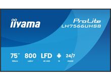 iiyama LH4366UHSB-B1AG Signage-Display Digital Signage Flachbildschirm 109,2 cm (43") LCD WLAN 800 cd/m² 4K Ultra HD Schwarz Eingebauter Prozessor Android 24/7, 16 image