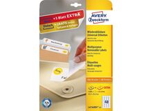 Avery Universal-Etiketten, weiß, 96 x 50,8 mm, wiederablösbar, 6 image