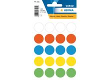 HERMA Vielzwecketiketten/Farbpunkte Ø 19 mm rund leuchtrot Papier matt Trägerpapier perforiert 960 St., Farbe: Rot, 4 image