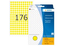 HERMA Vielzwecketiketten/Farbpunkte Ø 32 mm rund weiß Papier matt Handbeschriftung 480 St., Farbe: Weiß, 9 image