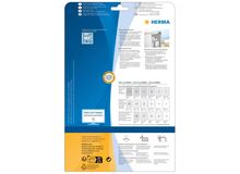 HERMA Verschlussetiketten A4 transparent Ø 40 mm rund extrem stark haftend Folie matt 600 St., 3 image