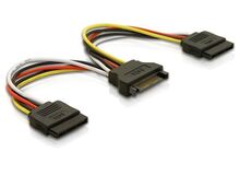 DeLOCK Cable Power SATA HDD 2x > 4pin male 0,112 m, 2 image