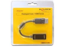 DeLOCK 65244 Kabeladapter 19-p HDMI-C M 19-p HDMI-A F Schwarz, 4 image