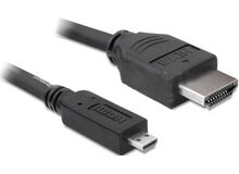DeLOCK 65391 HDMI-Kabel 0,23 m HDMI Typ A (Standard) HDMI Typ D (Mikrofon) Schwarz, 5 image
