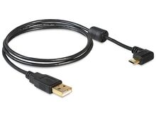 DeLOCK 1m USB2.0 microB/miniB USB Kabel Micro-USB B Mini-USB B 0,48 Gbit/s Schwarz, 2 image