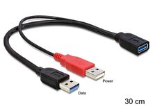 DeLOCK 83104 USB Kabel USB 2.0 0,11 m Micro-USB B USB A 0,48 Gbit/s Schwarz, 4 image