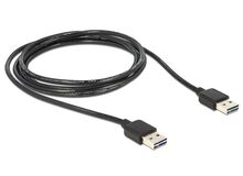 DeLOCK 1m USB 2.0 A USB Kabel USB A 0,48 Gbit/s Schwarz, 2 image