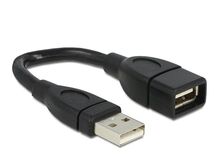 DeLOCK 1m, USB 2.0-A - USB 2.0-B USB Kabel USB A USB B Schwarz, 4 image