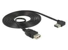 DeLOCK 1m, USB 2.0-A - USB 2.0-A USB Kabel USB A 0,48 Gbit/s Schwarz, 2 image