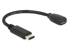 DeLOCK 0.15m USB 3.1 USB Kabel USB 3.2 Gen 2 (3.1 Gen 2) 0,15 m USB C USB A 5 Gbit/s Schwarz, 2 image