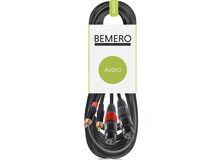 Bemero BAC2544-300BK 2x XLRf - 2x RCAm 3m Audio-Kabel 2 x XLR (3-pin) 2 x RCA Schwarz, 4 image