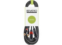 Bemero BAC2544-300BK 2x XLRf - 2x RCAm 3m Audio-Kabel 2 x XLR (3-pin) 2 x RCA Schwarz, 6 image