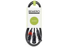 Bemero BAC4142-150BK XLRm - 2x XLRf 1.5m Audio-Kabel 1,5 m XLR (3-pin) 2 x XLR (3-pin) Schwarz, 4 image