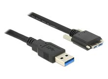 DeLOCK 1m, USB 2.0-A - USB 2.0-A USB Kabel USB A 0,48 Gbit/s Schwarz, 3 image