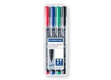 Staedtler Lumocolor 313 WP4 Permanent-Marker Schwarz, Blau, Grün, Rot 4 Stück(e), 4 image