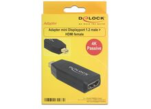 DeLOCK 65581 Kabeladapter mini Displayport 1.2 HDMI Schwarz, 4 image