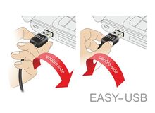 DeLOCK 3m USB 2.0 A - mini USB m/m USB Kabel USB A Mini-USB B 0,48 Gbit/s Schwarz, 5 image