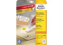 Avery Universal-Etiketten, weiß, 96 x 50,8 mm, wiederablösbar, 8 image