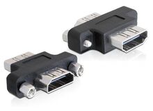 DeLOCK 0.2m HDMI-DVI M/F 0,2 m HDMI Typ A (Standard) DVI-D Schwarz, 2 image