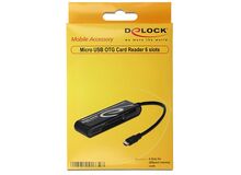 DeLOCK 91734 Kartenleser USB/Micro-USB Schwarz, 2 image