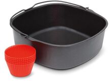 Philips 4000 series NA462/79 Fritteuse Doppel 10 l Eigenständig 2750 W Heißluftfritteuse Schwarz, 9 image