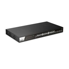 Draytek VigorSwitch P2282x: 28 Port 24x GE PoE, 4x SFP+, 400W PoE Buget