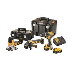 DeWalt 3er Maschinen-Set 18V  in TSTAK mit 2 Batterien 5.0 Ah DCK329P2T-QW