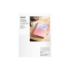 Cricut Vinylfolie Joy Xtra A4 bedruckbar Transparent, Inkjet, 12 Bögen