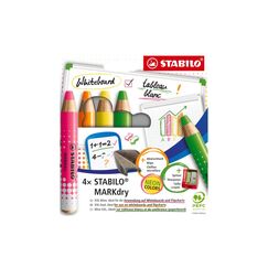 STABILO MARKdry Whiteboardmarker neon 4Etui 4 Stk.