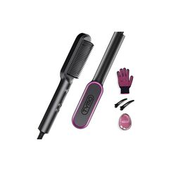 TYMO StylingBrush mit AntiScald Technologie  2-in-1 Styling Brush Schwarz