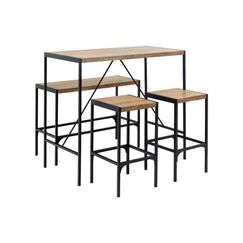 AC Design Bartisch Set Bahamas inkl. 2 Stühlen und 1 Bank