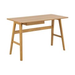 AC Design Bürotisch Barnett brau 120x60x75 cm (LxBxH) Eiche