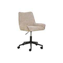 AC Design Bürostuhl Eddie beige mit Bremsrollen