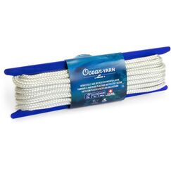 OceanYarn-Seil Normalgefl. 8mm/10m weiss Haspel à 10m