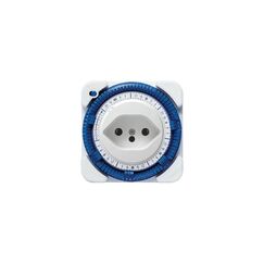 Theben Steckdosen-Zeitschaltuhr 24h 27 Weiss, IP20, T12/T13