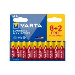 VARTA Longlife Max Power AA, 1.5V, 10Stk 10 Stück, Vollkartonverpackung