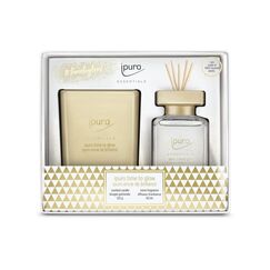 ipuro Set time to glow Essentials, Duftkerze und 50ml