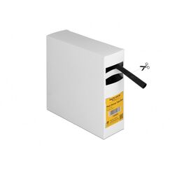 DeLOCK Schrumpfschlauch Box, mit Innenkleber, Schrumpfungsrate 3:1, 5 m x 9,5 mm schwarz