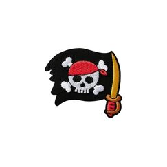 Mono-Quick Monoquick Aufbügelbild Mini Piratenflagge 5.1 x 5.5 cm