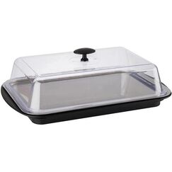 APS-Germany APS Thermo Tablett-Set Eckig 6-teilig, Schwarz