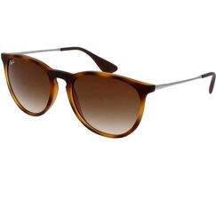 Ray-Ban ERIKA RUBBER HAVANA Sonnenbrille, Lens BROWN GRADIENT