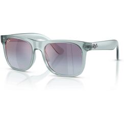 Ray-Ban RJ9069S, TRANSPARENT BLUE Sonnenbrille, Lens BLUE GREY MIRROR ROSE