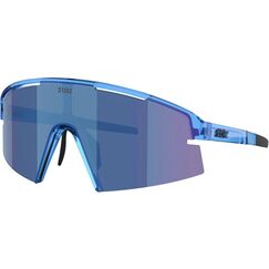 BLIZ P006s, TRANSPARANT BLUE Sportbrille, Lens Smoke w blue multi