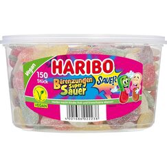 Haribo Bärenzungen Super Sauer Dose 150 Stück