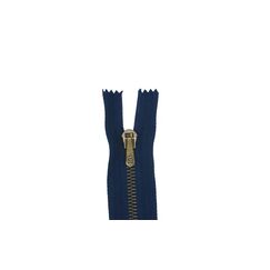 Riri Metal 6 Jeans 10 cm, Navyblau, Geschlossen