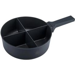 4Fondue, Fondue-Caquelon Schwarz Elegantes Fondue-Caquelon