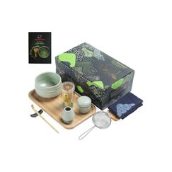 Teanagoo Matcha-Set,10teilig Hellgrün